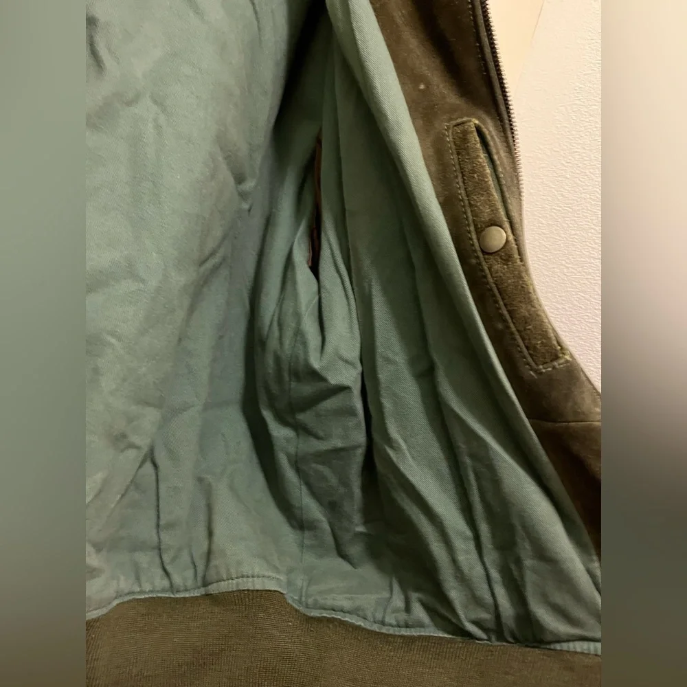 Banana Republic Brown Suede Bomber Jacket